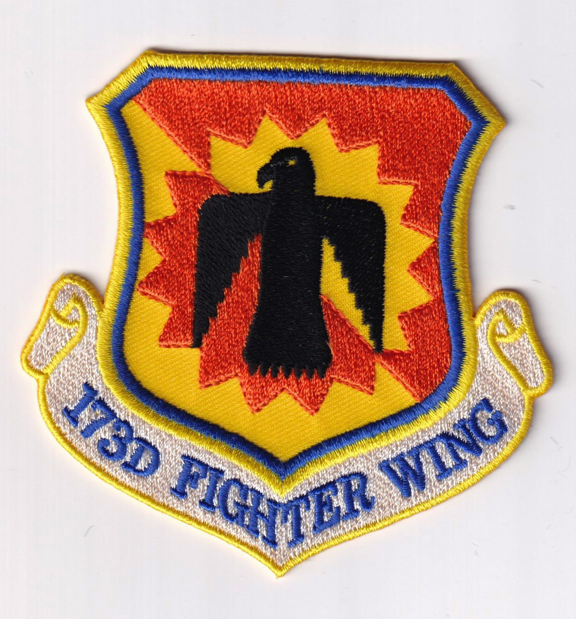 173rd Fighter Wing Patch, 3.5 in, Hook and Loop